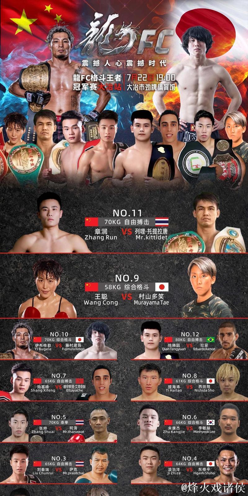 中日格斗盛宴开启,五场比赛见证实力较量 中日格斗盛宴开启,五场比赛见证实力较量